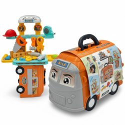 عدة البناء المتنقلة للأطفال