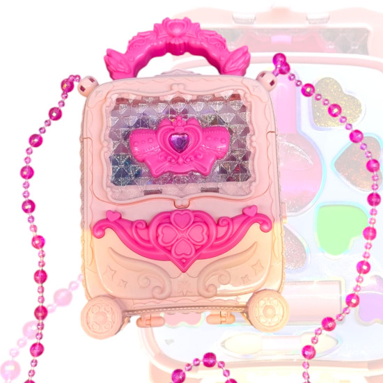 حقيبة مكياج سحرية للأطفال مع سلاسل ملونة