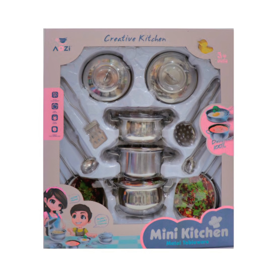  مطبخ معدني صغير للأطفال