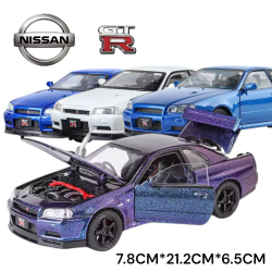 سيارة نيسان GTR-R34 معدنية