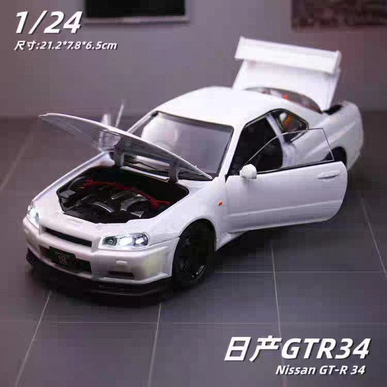 سيارة نيسان GTR-R34 معدنية